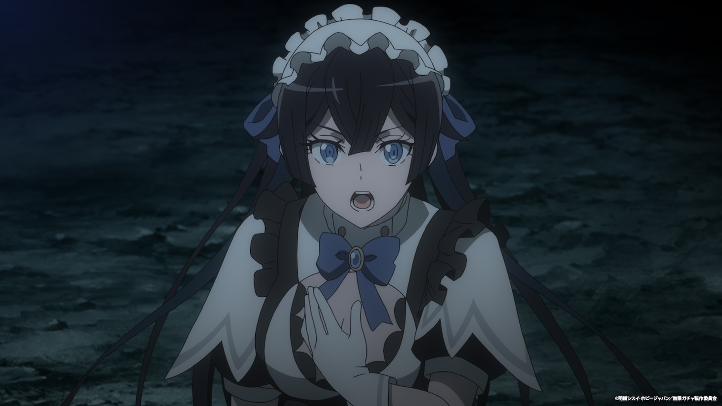 TVアニメ「信じていた仲間達にダンジョン奥地で殺されかけたがギフト『無限ガチャ』でレベル9999の仲間達を手に入れて元パーティーメンバーと世界に復讐＆『ざまぁ！』します！」第1話の先行カット (c)明鏡シスイ・ホビージャパン／無限ガチャ製作委員会