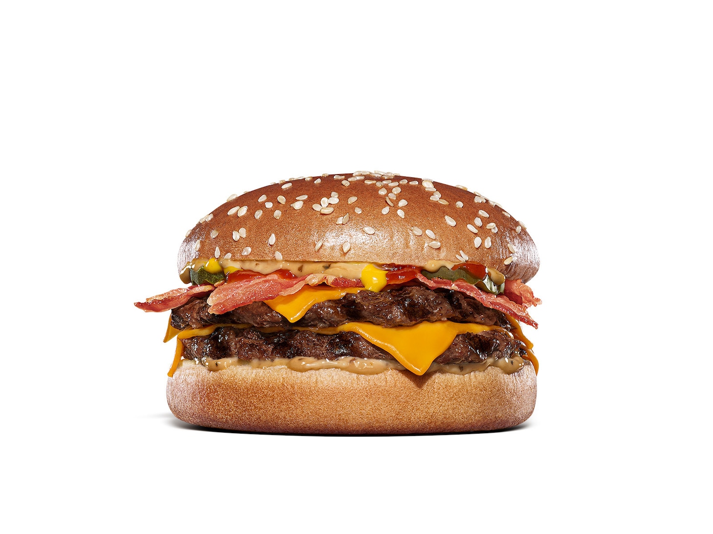 Bセット「フレームスモーク ベーコンダブルチーズバーガー」