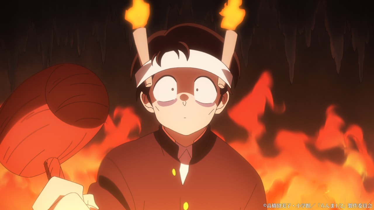 アニメ「らんま1/2」五寸釘が初登場の第13話、弱点がバレて乱馬がピンチに