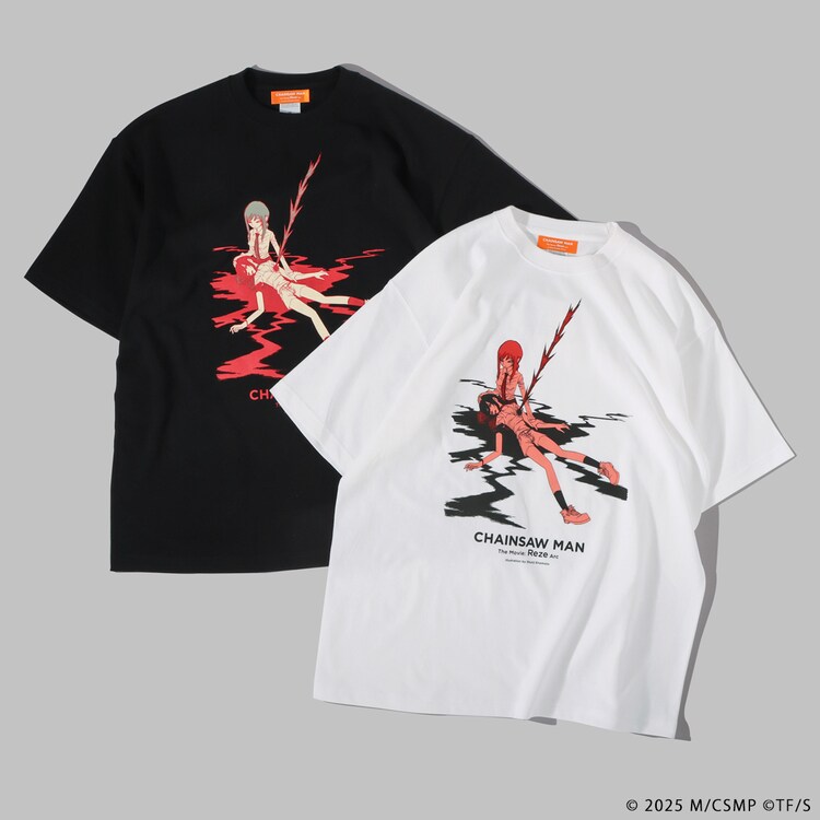 劇場版「チェンソーマン レゼ篇」と榎本俊二のコラボTシャツ [画像 