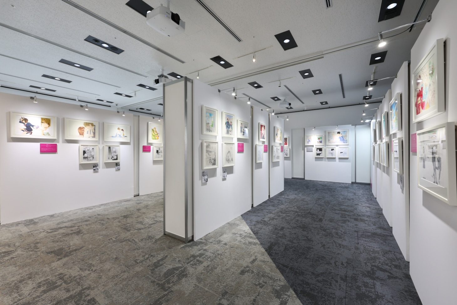 原画の展示の様子