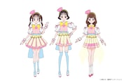 オープニング主題歌を歌う3人のキャラクタービジュアル