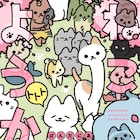 「ねこようかい」日光江戸村に参上、集めて「ねこようかい図鑑」作れるスタンプラリー