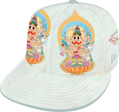 「『着る』漫画家による仏の世界展」赤塚不二夫「レレレ千手観音」のキャップ