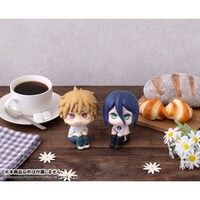 「るかっぷ 劇場版『チェンソーマン レゼ篇』 デンジ 私服Ver.」（左）、「るかっぷ 劇場版『チェンソーマン レゼ篇』 レゼ」（右）