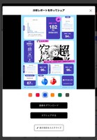 分析レポートのシェアページ