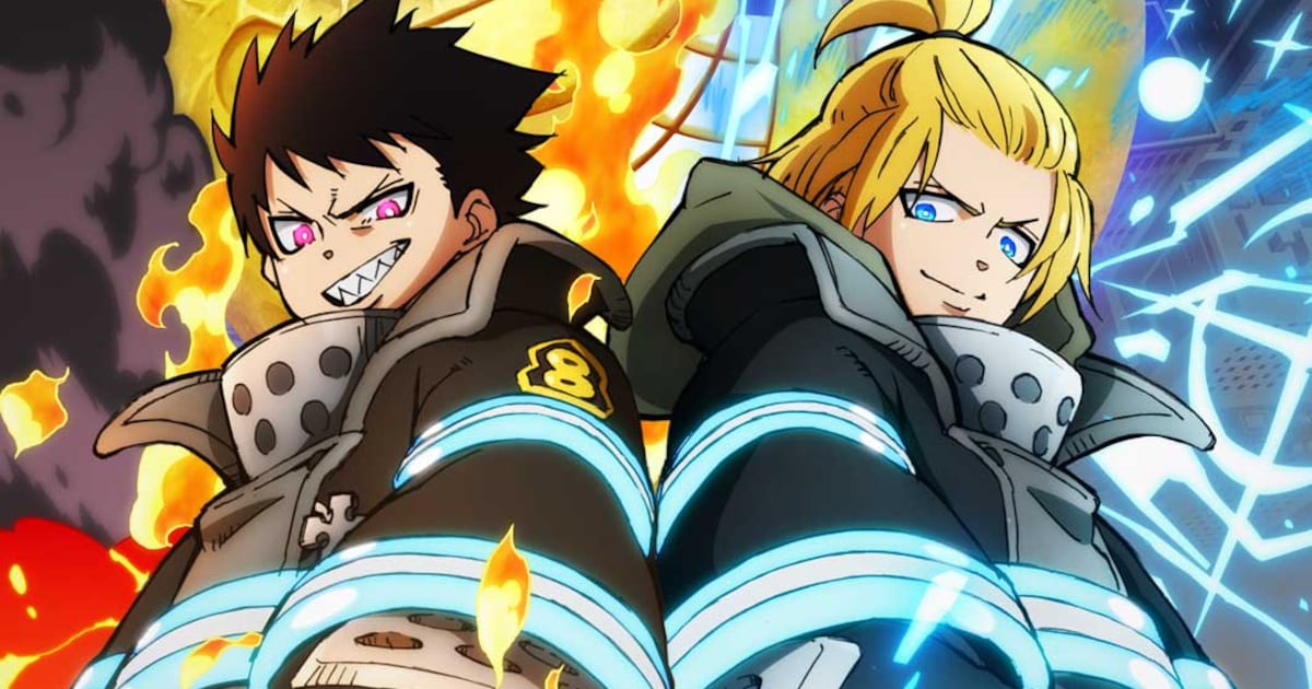 炎炎ノ消防隊」シンラとアーサーが並び立つ新ビジュアル、配信は 