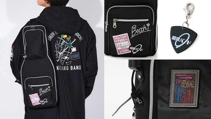 ボディバッグの使用イメージと各部のデザイン