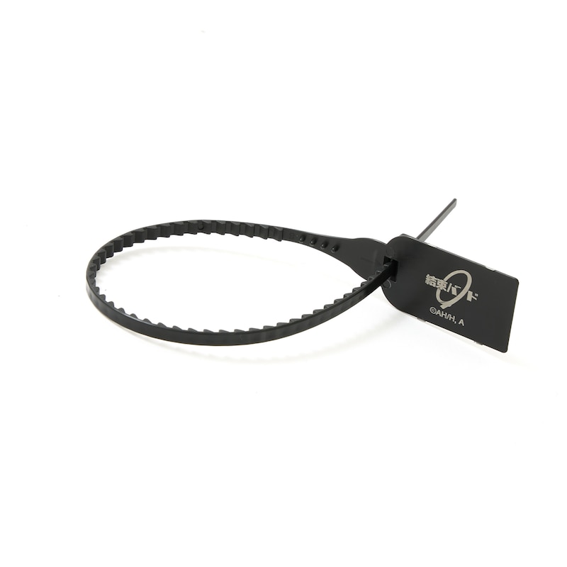 ボディバッグとスニーカーに付属する結束バンド