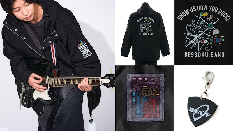 アウターの着用イメージと各部のデザイン