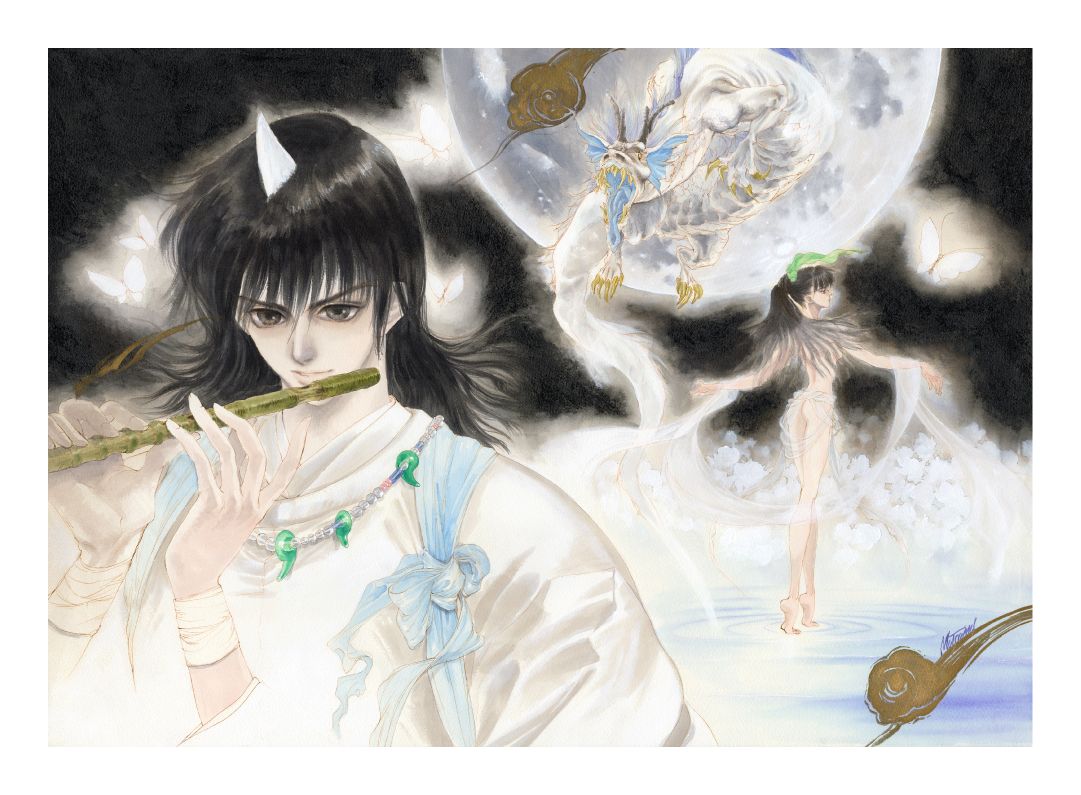 トライガン・マキシマム ミストグラフ B.ウルフウッド〈月夜〉直筆サイン入り ミストグラフ「ウルフウッド〈月夜〉」のイメージ