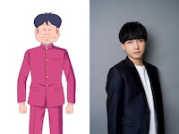 大間仁（CV：小林千晃）。奇面組の一員。通称「えびすの仁」。実家はケーキ屋。温厚な性格で大食い。怠け者のため、授業中の居眠り常習犯。