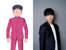 大間仁（CV：小林千晃）。奇面組の一員。通称「えびすの仁」。実家はケーキ屋。温厚な性格で大食い。怠け者のため、授業中の居眠り常習犯。