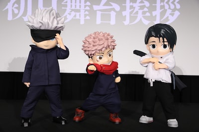 悠仁くん、憂太くん、悟くんの着ぐるみ