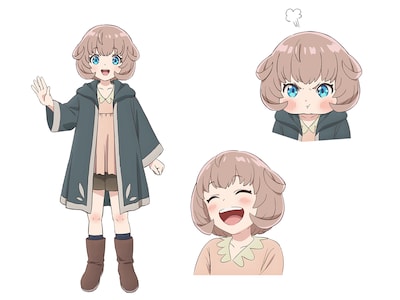 リリアン（CV：ラマルファミッシェル立山）。ヒビキと冒険者パーティを組むことになる少女。何事にも一生懸命な性格。制御不能なほどの膨大な魔力を秘めているが、ヒビキの鑑定によって“賢者”の卵であることがわかる。