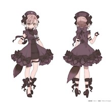 シャドウゲール（CV：近藤玲奈）。クールで陰のある見た目だが、実は振り回されるタイプでかなりの苦労人。変身前からプフレとは知り合いで、付き人兼従者として常に一緒に行動している。プフレに対しこっそり毒を吐くことが多いが、大体バレている。 ©遠藤浅蜊・マルイノ・宝島社／プロジェクトrestart