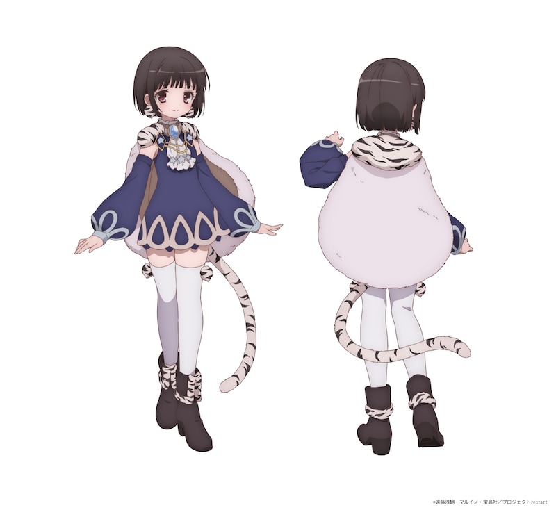 ラピス・ラズリーヌ（声：悠木碧）。元気を絵に描いたようなハイテンションの魔法少女で、すぐに誰とでも友達になろうとする。飛び抜けた直感力と積極性を兼ね備えており、考えるより先に身体が動いてしまうタイプ。 ©遠藤浅蜊・マルイノ・宝島社／プロジェクトrestart