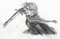 ジン・キムによるスカーレットのキャラクターデザイン