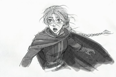 ジン・キムによるスカーレットのキャラクターデザイン