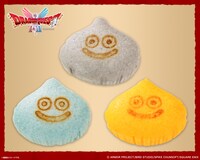 左から「スライムむしパン　ミルクセーキ風味」「メタルスライムむしパン　コーヒー風味」「スライムベスむしパン　カスタードプリン」