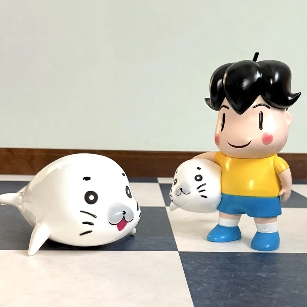 イベントで販売されるソフビフィギュア - 「ゴマちゃんの昭和100年祭