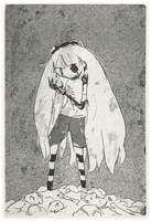 銅版画「不撓不屈」