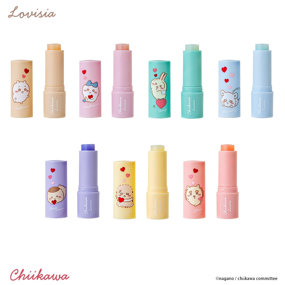 「Lovisia ちいかわリップクリーム ハートシリーズ」