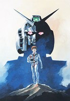 「機動戦士ガンダム」（劇場版）宣伝ポスター用イラスト原画　1981年 (c)創通・サンライズ