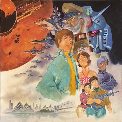 「機動戦士ガンダム THE ORIGIN Ⅵ 誕生 赤い彗星 Blu-ray Disc Collectorʼs Edition（初回限定生産）」飾れる収納箱用イラスト原画 (c)創通・サンライズ