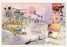 「乾と巽ーザバイカル戦記ー」第1話より漫画原稿 2018年 (c)安彦良和／講談社