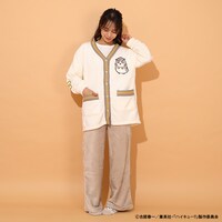 「ハイキュー!! もこもこルームウエア」ボクトフクロウモデルの着用イメージ