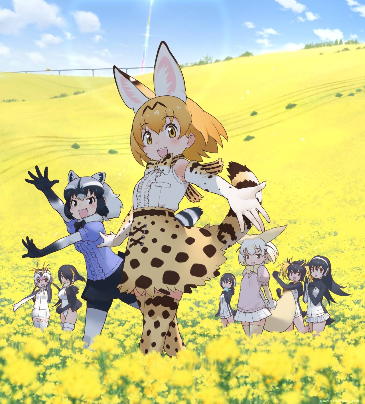 「けものフレンズ展」展示イラストのイメージ (c)けものフレンズプロジェクト
