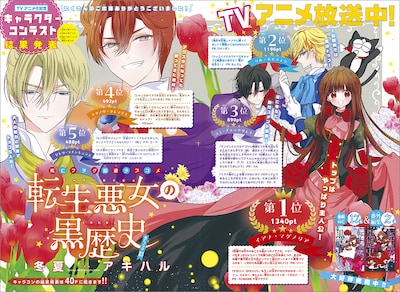 「転生悪女の黒歴史」巻頭カラー