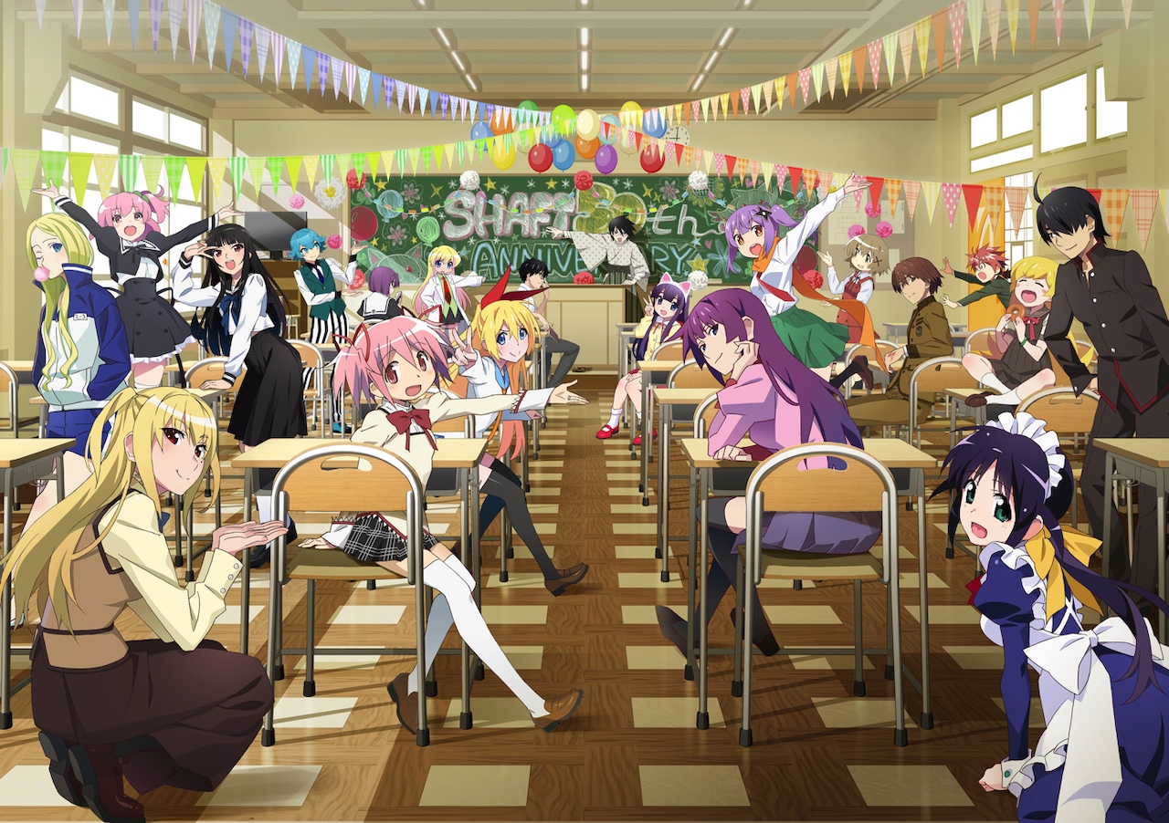 シャフト50周年展」入場者特典の2層ステッカー - 「シャフト50周年展