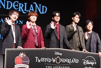 左から小林竜之、山下誠一郎、花江夏樹、阿座上洋平、杉山紀彰