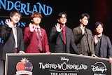 左から小林竜之、山下誠一郎、花江夏樹、阿座上洋平、杉山紀彰