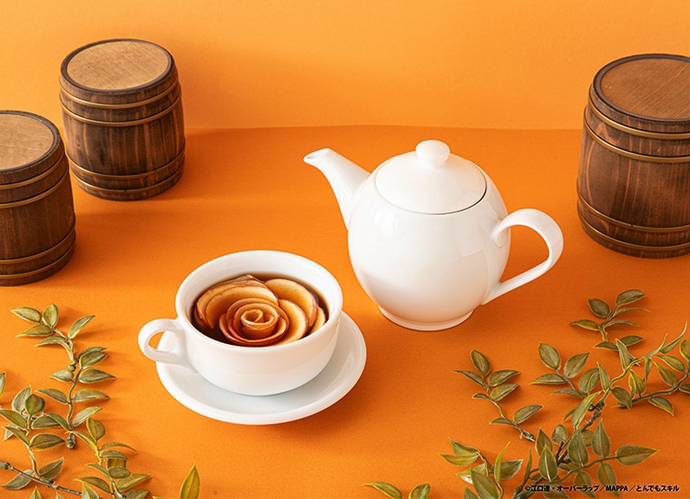 「とんでもスキルで異世界放浪メシ2～カフェ2025～」で提供される「「魔力入り花蜜ホットティー」」