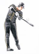 青山剛昌による大谷翔平選手の描き下ろしイラスト (c)青山剛昌 協力:小学館
