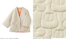 夏目友人帳×フェリシモ猫部、ニャンコ先生のお顔をキルティングでデザインしたはんてん