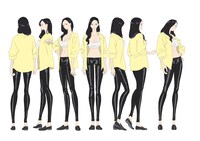 「ONE PIECE HEROINES」ロビンのキャラクターデザイン (c)江坂純・諏訪さやか/集英社・フジテレビ・東映アニメーション (c)尾田栄一郎/集英社