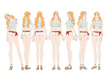 「ONE PIECE HEROINES」ナミのキャラクターデザイン (c)江坂純・諏訪さやか/集英社・フジテレビ・東映アニメーション (c)尾田栄一郎/集英社