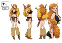 TVアニメ「ONE PIECE」エルバフ編ナミの衣装設定画 (c)尾田栄一郎/集英社・フジテレビ・東映アニメーション