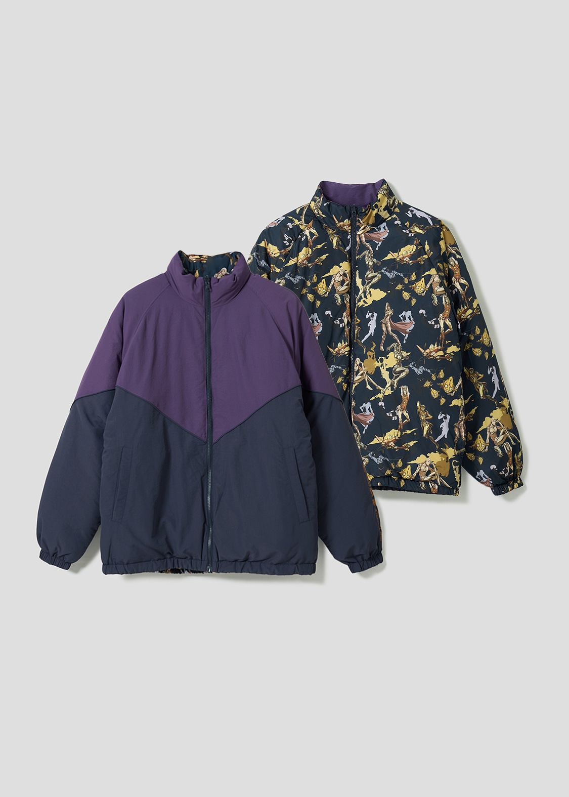 「黄金の風 モチーフ｜リバーシブルブルゾン」 (c)LUCKY LAND COMMUNICATIONS／集英社・ジョジョの奇妙な冒険GW製作委員会