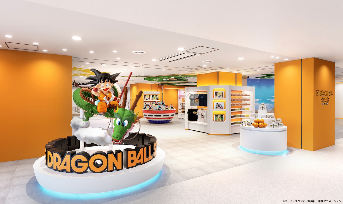 ドラゴンボールストアで悟空がお出迎え！描き下ろしグッズや四星球ケース入り菓子を販売