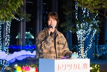 大阪・あべのハルカス16F屋外庭園でのイルミネーション点灯式に参加したジュゼッペ役の佐野晶哉（Aぇ! group）