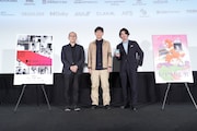 左から司会の藤津亮太、髙橋渉監督、柿澤勇人