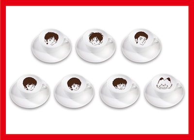 「選べる名作主人公ステンシルアートホットチョコ」