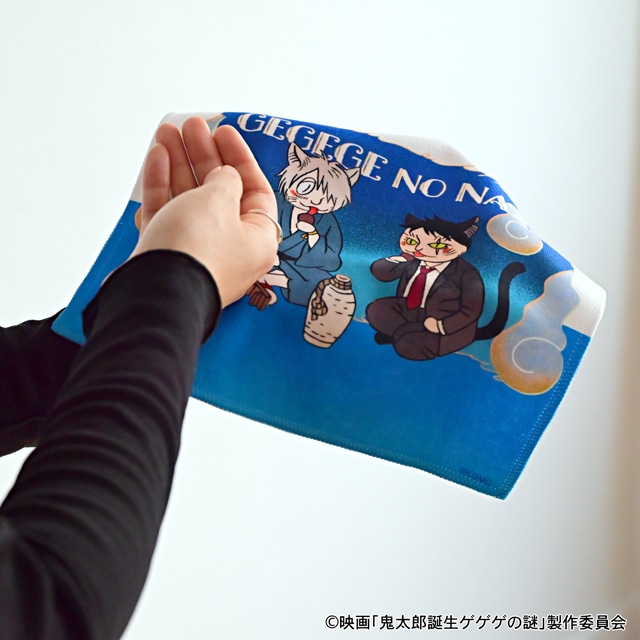 「ハンドタオル（鬼太郎の父と水木）」の使用イメージ