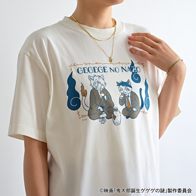 「クルーネックT シャツ（鬼太郎の父と水木）」の着用イメージ