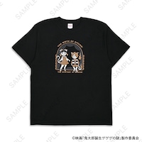 「クルーネックT シャツ（鬼太郎とねこ娘）」